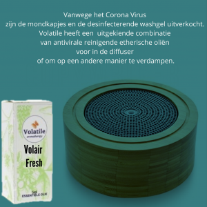 mijngezondehuid.nl, Volair Fresh, diffuser, corona virus, antivirale etherische olie